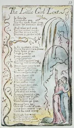 Das verlorene kleine Mädchen, Platte 33 (Bentley 34) aus Songs of Innocence and of Experience (Bentley Copy L) 1789-94